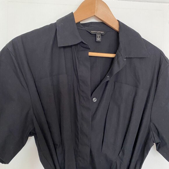 Banana Republic Poplin Shirt Dress w/ tie - Picture 4 of 6
